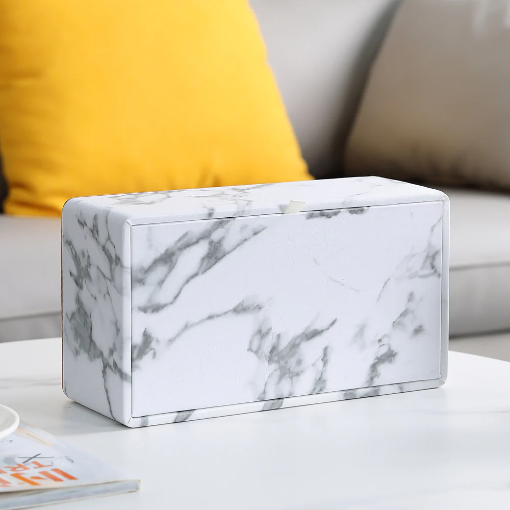 Artisan Marble Tissue Box Holder - Image 4