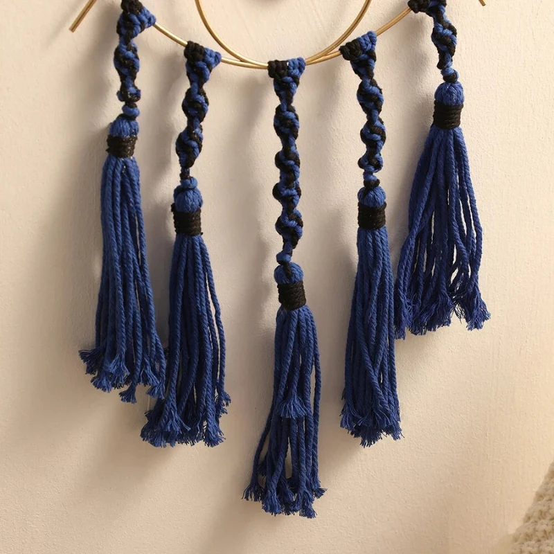 Handcrafted Azure Eye Dream Catcher - Image 3