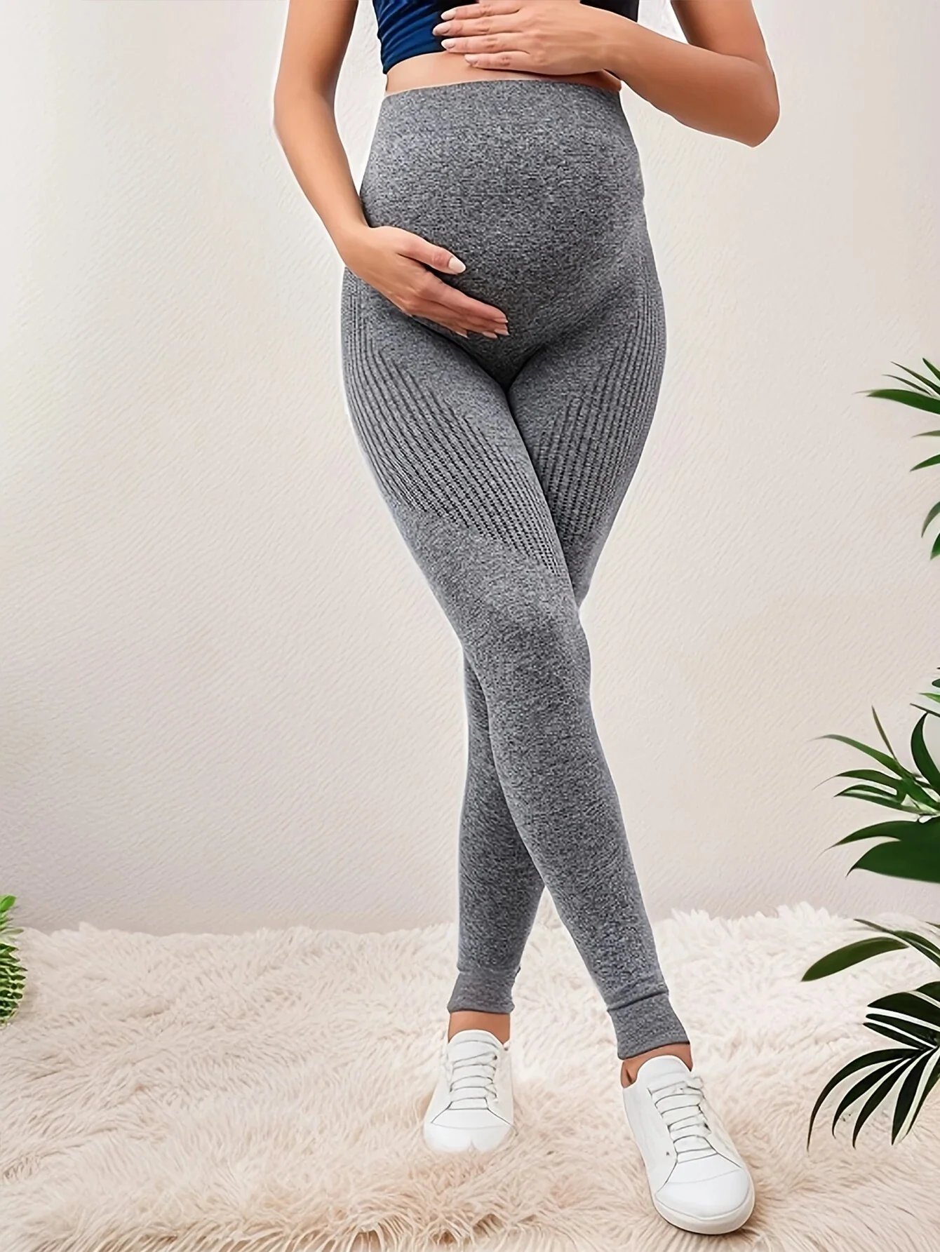 BellyActive Seamless Maternity Leggings - Image 4