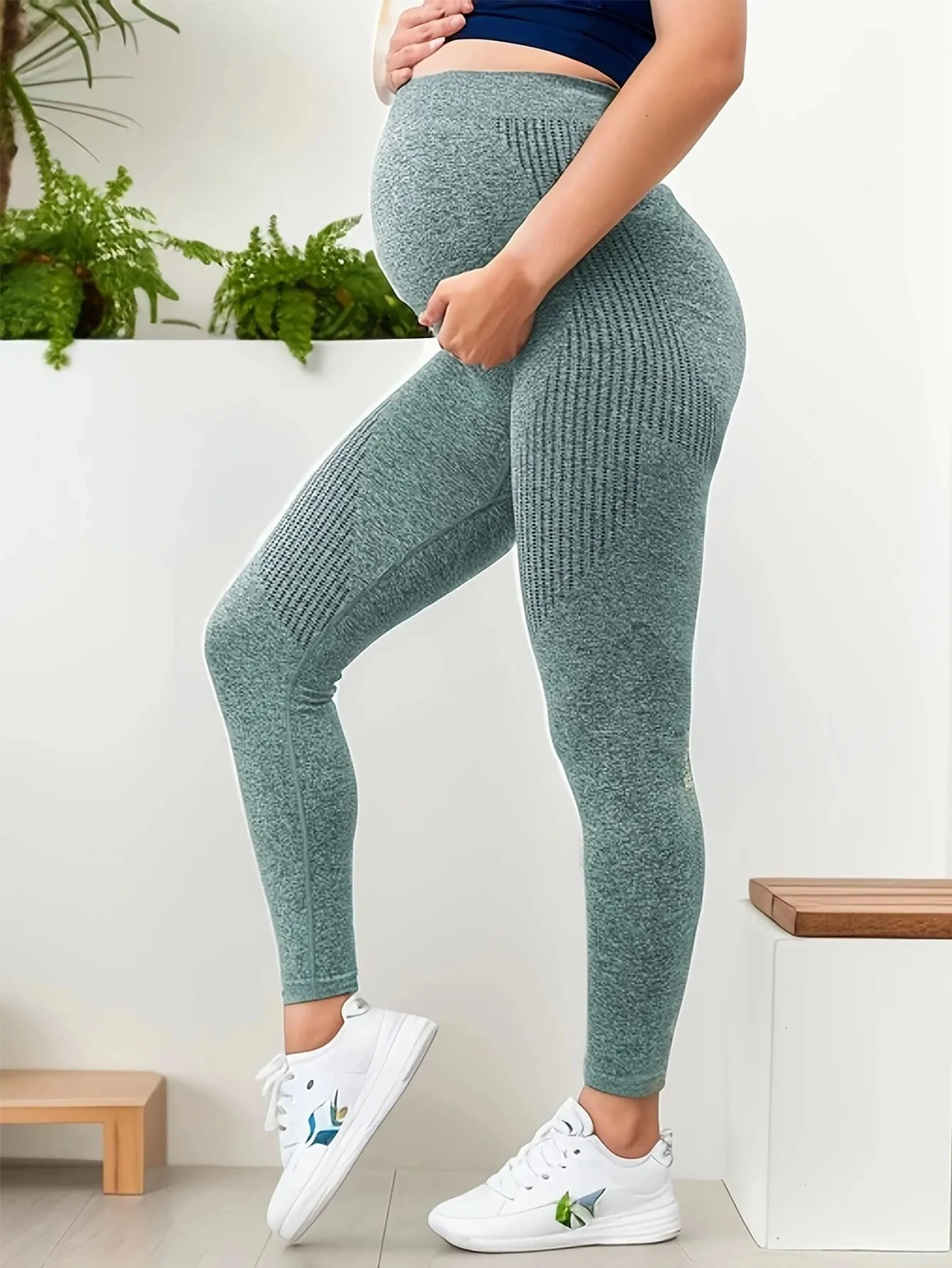 BellyActive Seamless Maternity Leggings - Image 5