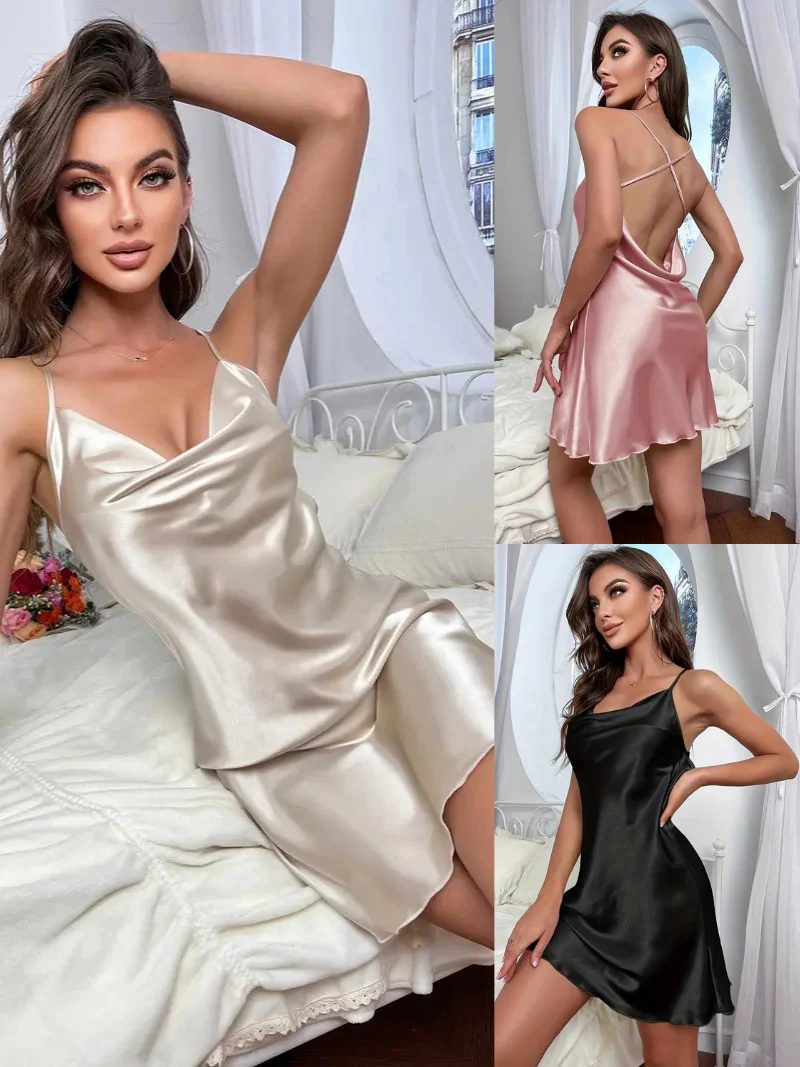 Charm and Comfort: Backless Nightdress - Image 4
