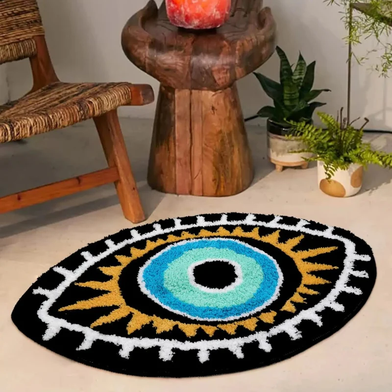 Eclipse Evil Eye Plush Rug - Image 4