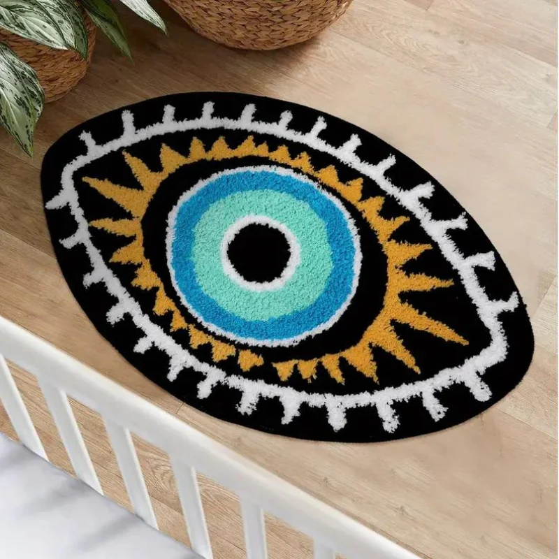 Eclipse Evil Eye Plush Rug - Image 5