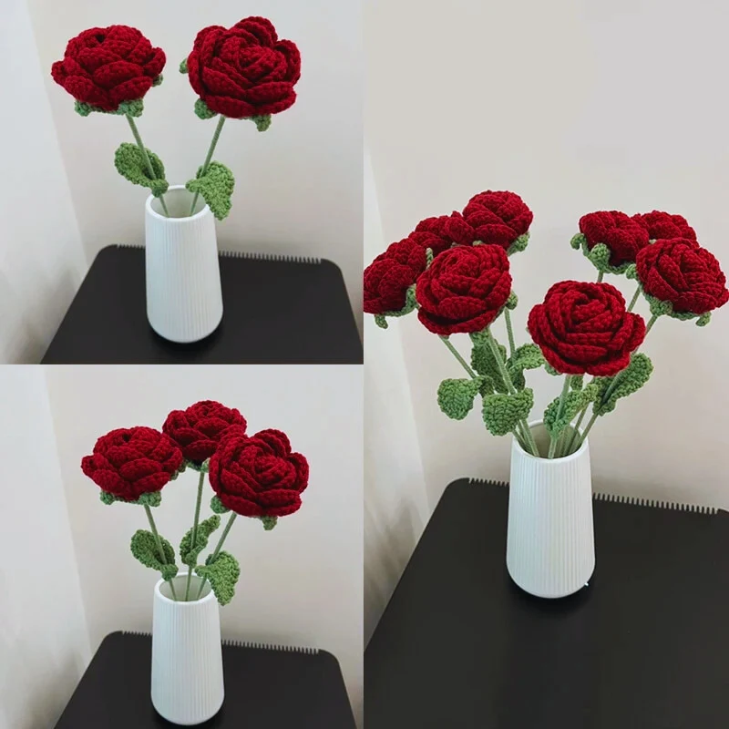 Handcrafted Eternal Rose Knits - 6 Piece Set - Image 4