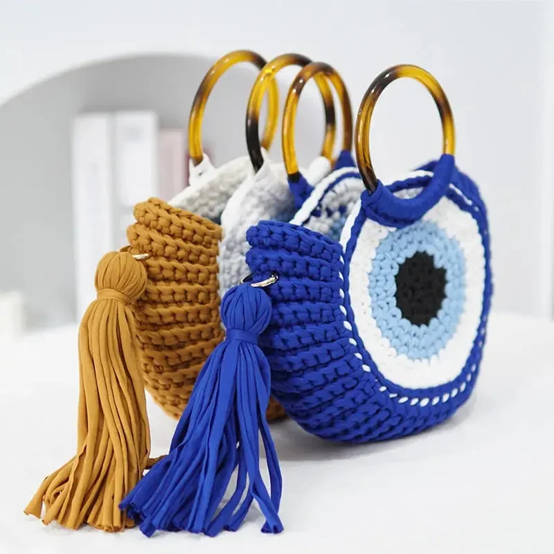 Evil Eye Crotchet Bag - Image 4