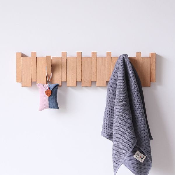Handcrafted Wooden Piano Key Coat Rack - Image 3