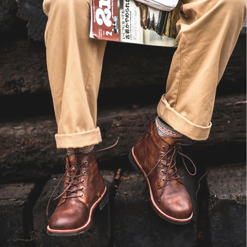 Hudson Handcrafted Genuine Leather Boots - Image 5