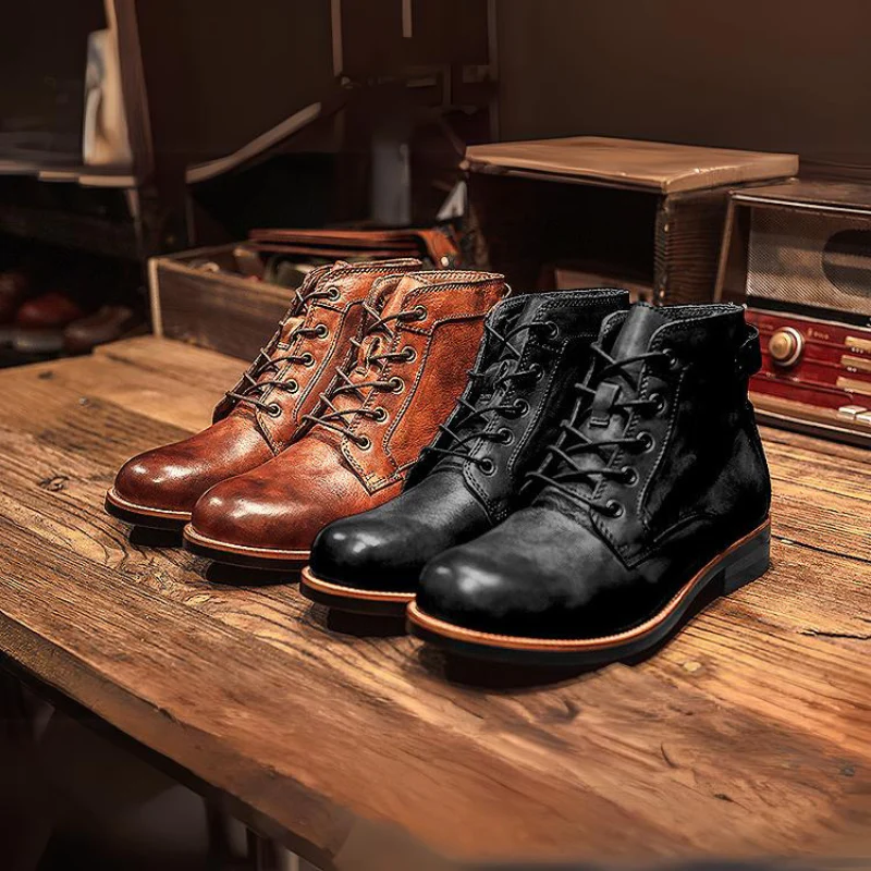 Hudson Handcrafted Genuine Leather Boots - Image 9