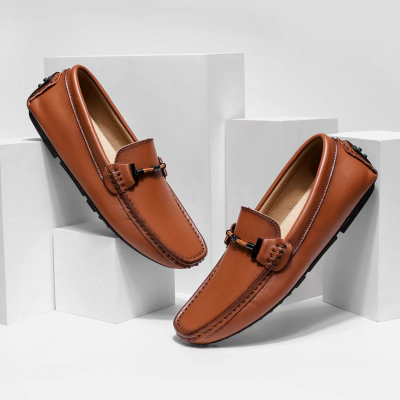 Luciano Genuine Leather Loafers - Image 5