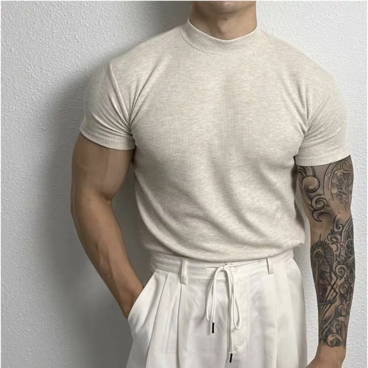 Milan Premium Fitted Muscle Shirt - Image 7