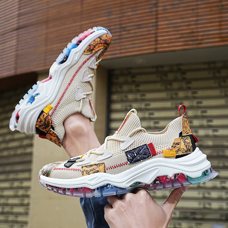 Mosaic Graffiti Sneakers - Image 4