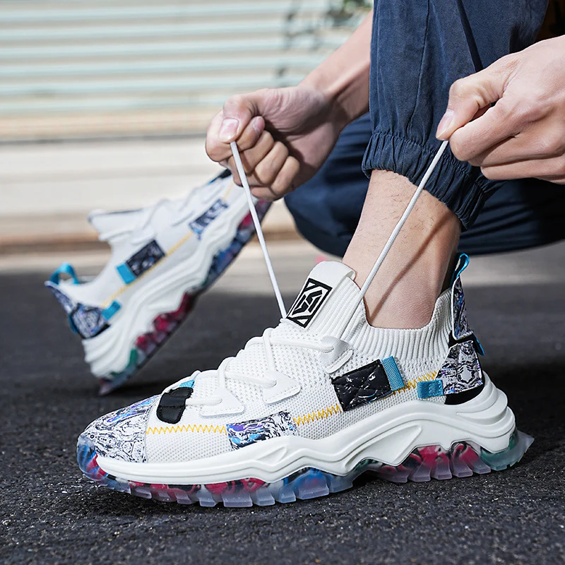 Mosaic Graffiti Sneakers - Image 6