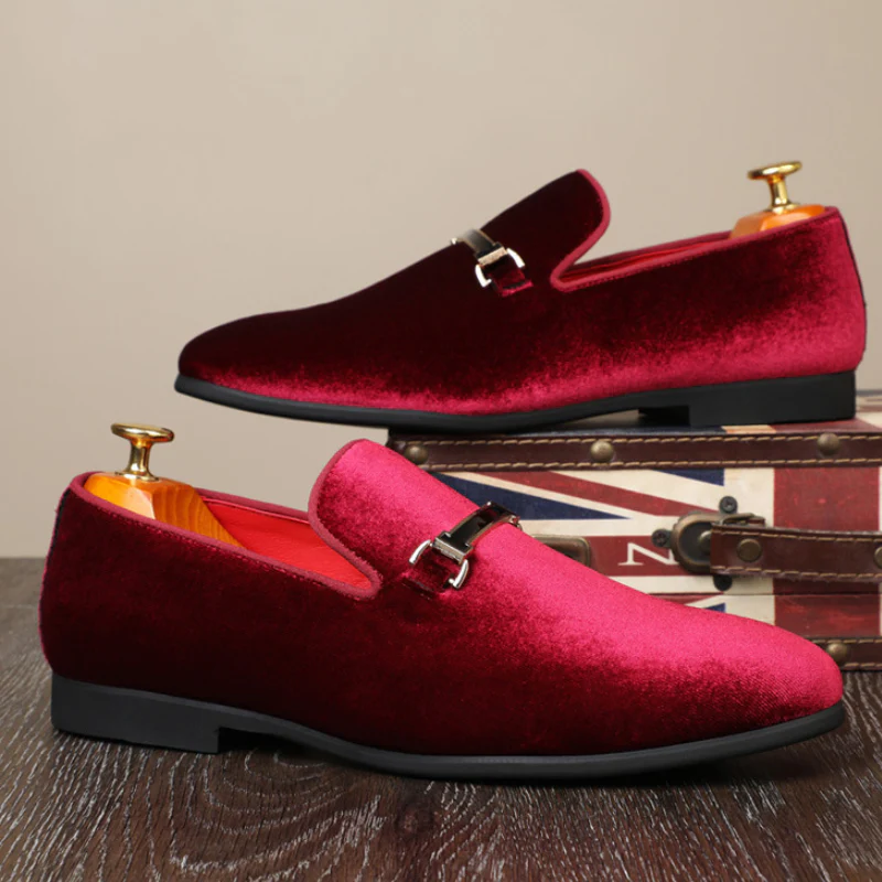 Noel Velvet Loafers - Image 6