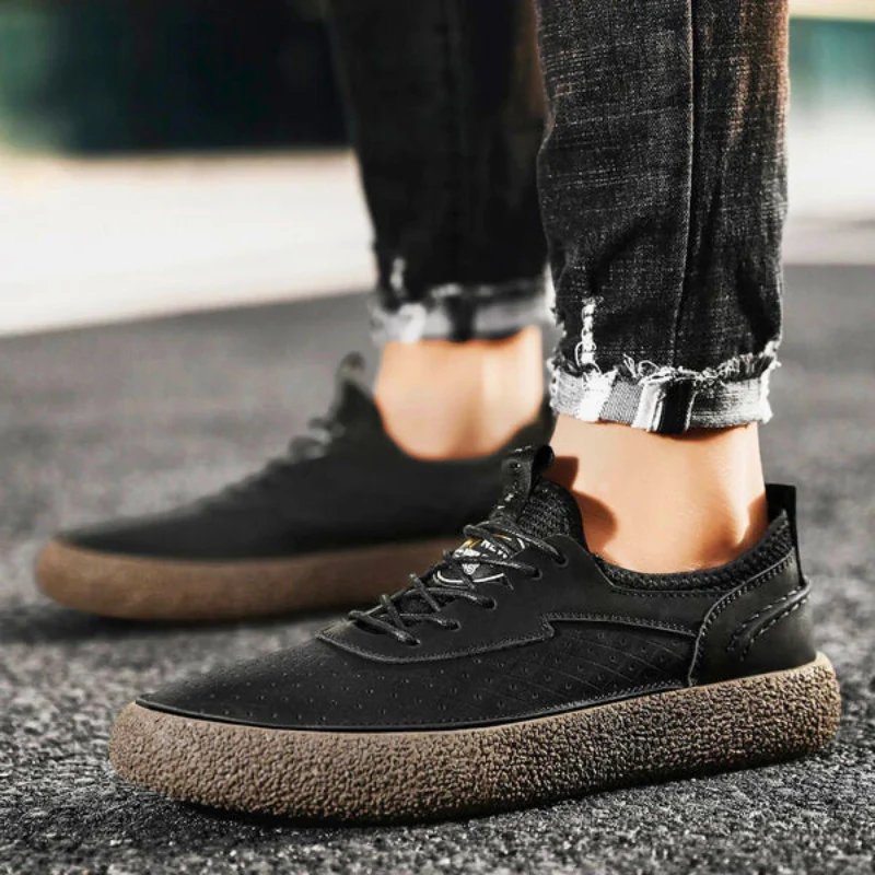 PebbleSole Genuine Leather Sneakers - Image 7