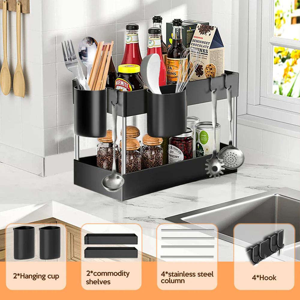 Streamlined Storage: 2-Tier Storage Rack - Image 4