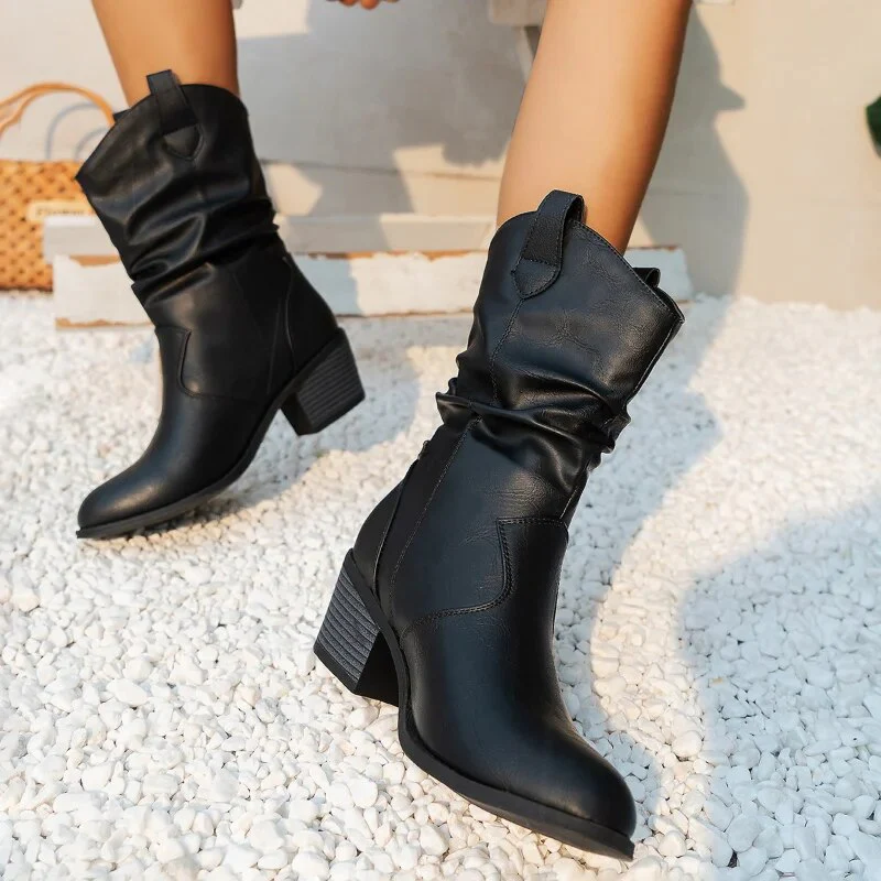 Taylor Cowboy Leather Boots - Image 13