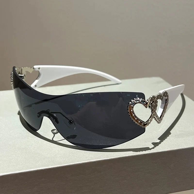 Vogue Heart Rhinestone Sunglasses - Image 5